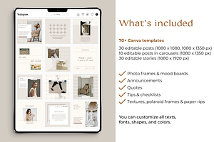 Neutral Instagram Template Canva