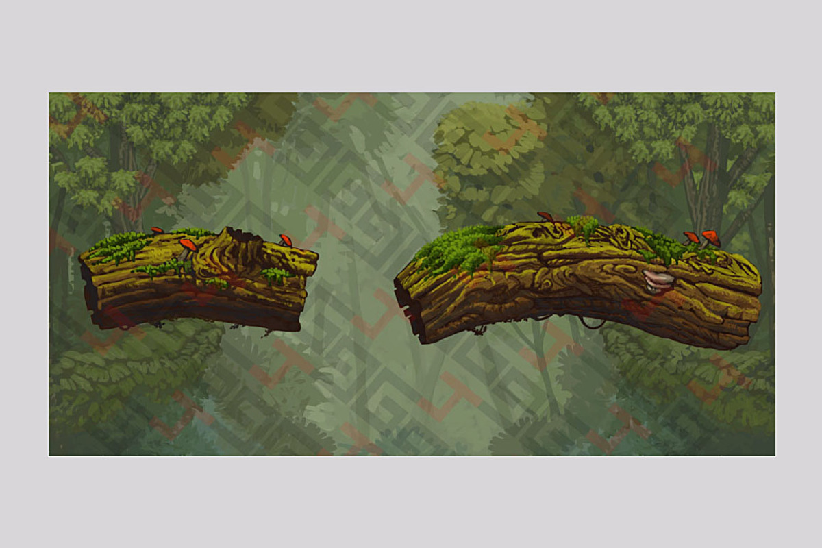 Magic forest platforms trunks
