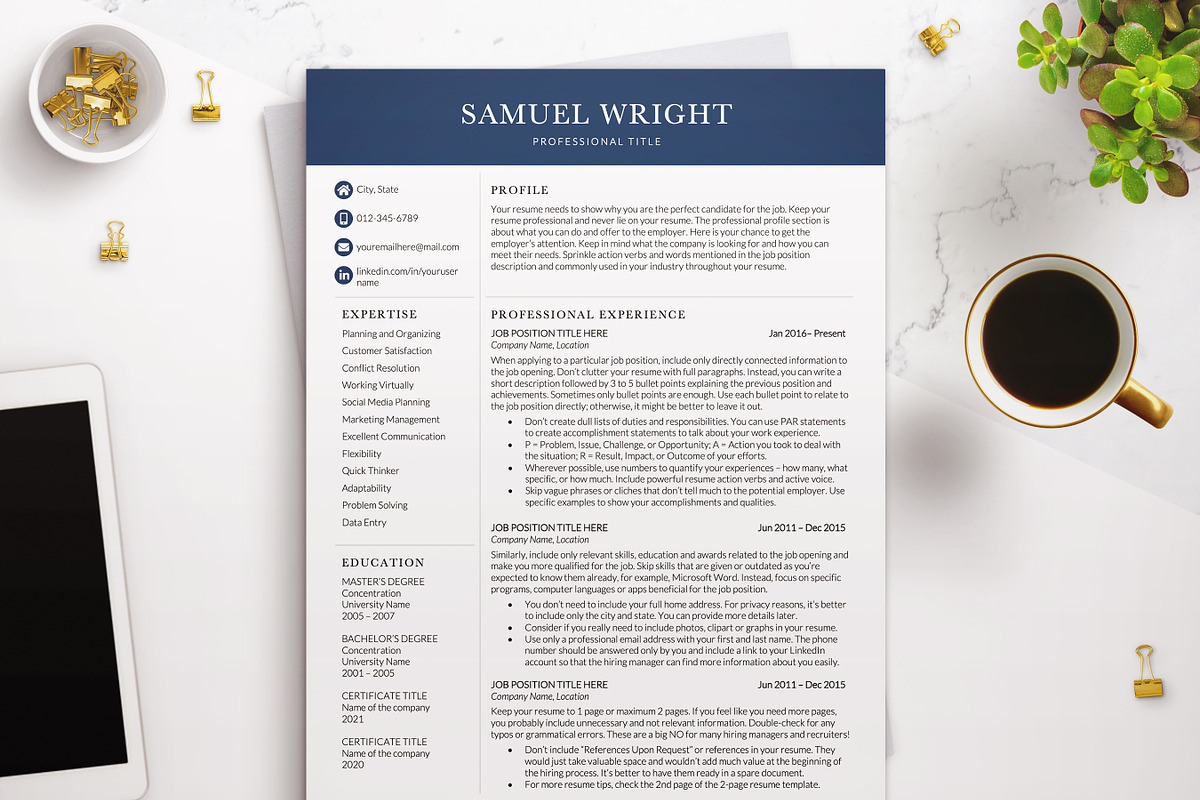 Executive Resume Template for Word, a Resume Template by BestResumes.Co (Photo 1 of 9)