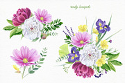 Florals watercolor set, an Illustration by Elegantia (Thumbnail 6 of 11)