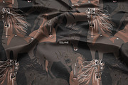 Horses vector seamless set, a Pattern Graphic by PatternsBlooming (Thumbnail 6 of 6)