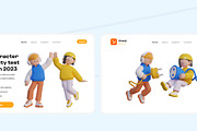 Cute 3D characters, an Object 3D Model by orenjidesign (Thumbnail 6 of 8)