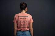 T-Shirt Mockup - Peach Edition, a Shirt Mockup by ForhadGFX (Thumbnail 11 of 12)