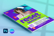 Modern Seminar Flyer | Canva & PSD, a Flyer Template by Vintage Impressions (Thumbnail 4 of 6)