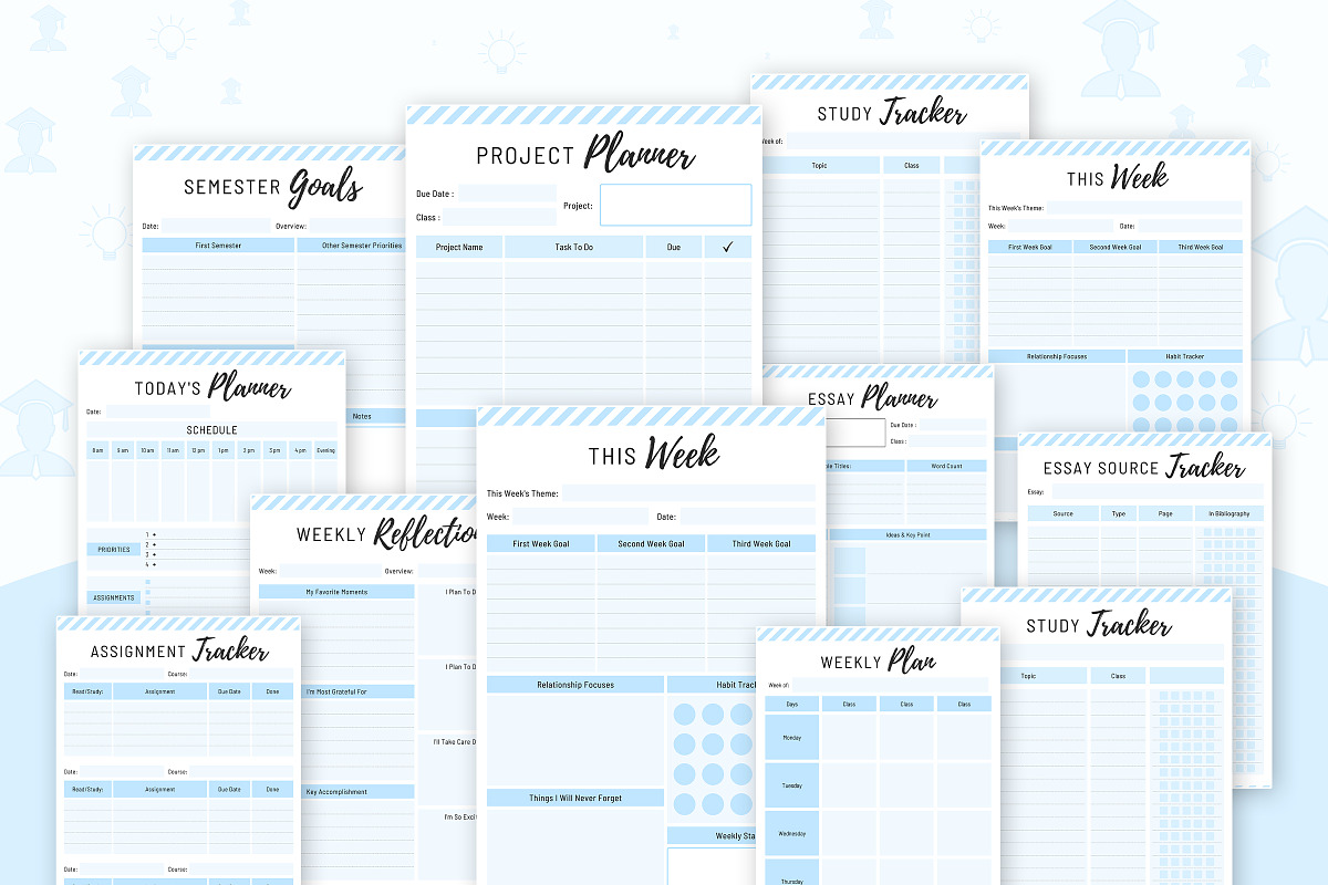 College Printable Planner