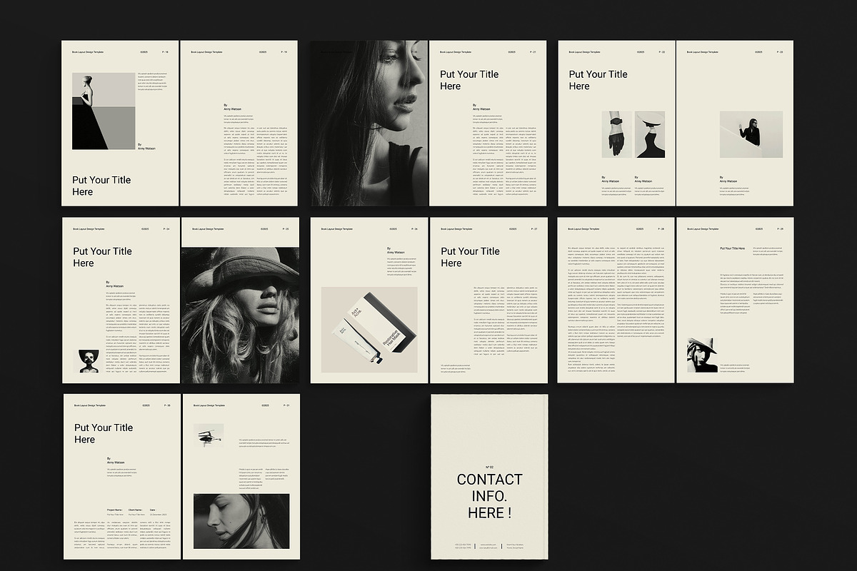 Book Title Layout Design Template, a Magazine Template by DesignCrest (Photo 13 of 13)
