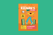 Birthday Invitation Teen Retro Music, a Card Template by Neermana (Thumbnail 1 of 4)