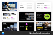 Number Data Keynote Templates, a Presentation Template by Fit-tee (Thumbnail 1 of 4)