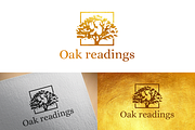 Oak Readings logo design template, a Branding & Logo Template by Manudesign (Thumbnail 1 of 3)
