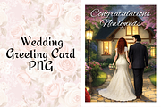 Wedding Printable Card PNG, a Card Template by Pixels N Bows (Thumbnail 1 of 3)