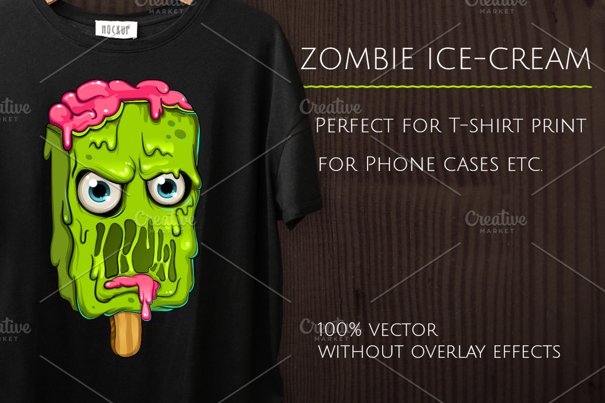 Zombie ice-cream, a Food Illustration by Nikelser (Photo 1 of 3)