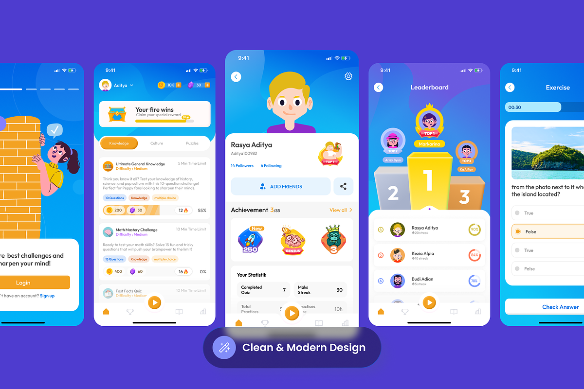Kuisi - Quiz Game Mobile, a Websites & App Template by SLAB! Design (Photo 4 of 4)