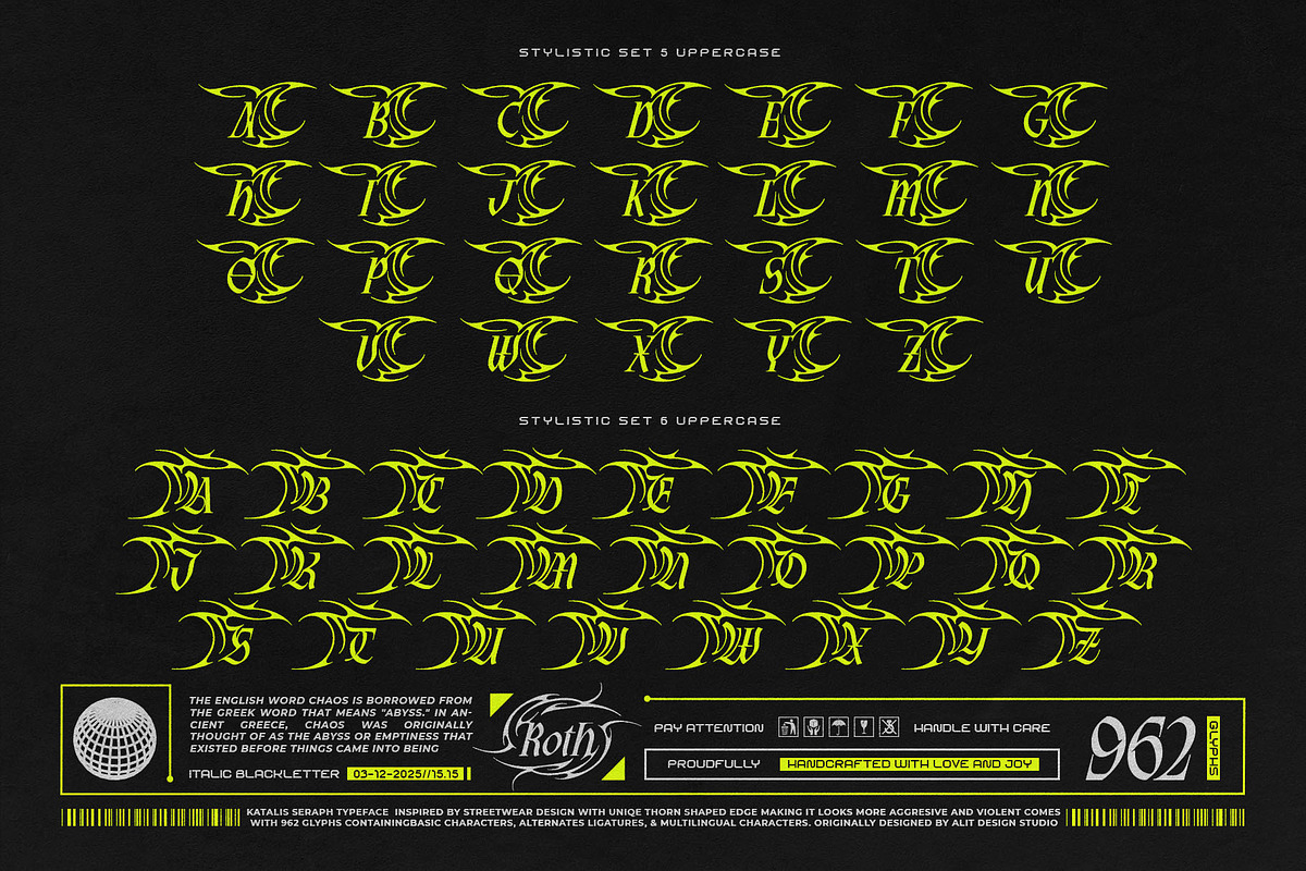 Katalis Seraph Typeface, a Blackletter Font by alit design (Photo 10 of 20)
