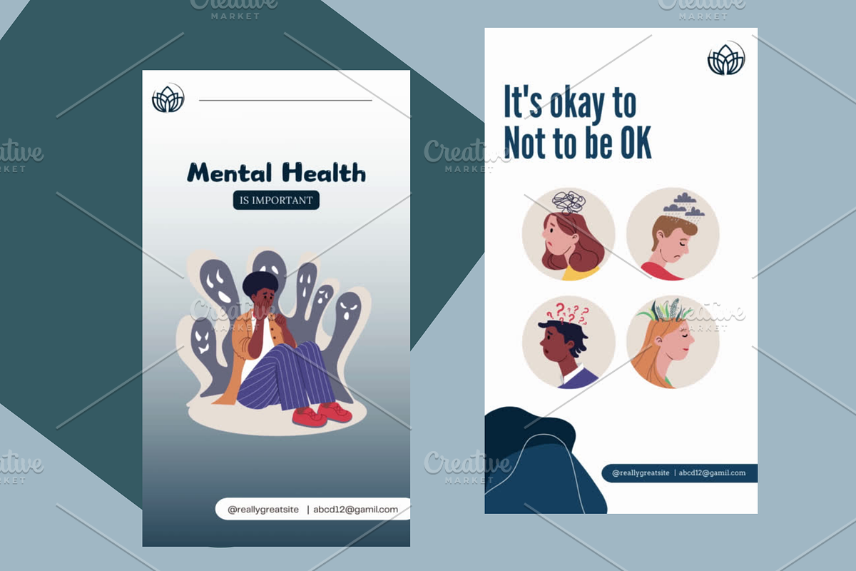 Mental Health Social Media Templates, a Social Media Template by I&K (Photo 4 of 4)