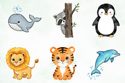 Animals Minimalist Cartoon Clipart, an Illustration by Creative Art (Thumbnail 2 of 9)