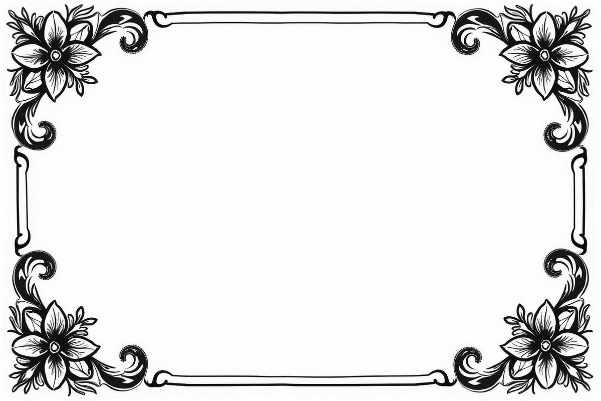 Elegant Floral Border Vector, an Illustration by BIPLOB EXPERT (Photo 2 of 9)