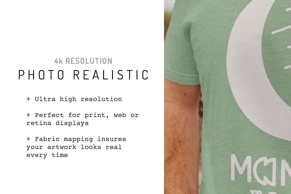 Bella Canvas 3001 Male Model Bundle, a Shirt Mockup by Moonlit Mocks (Photo 3 of 6)