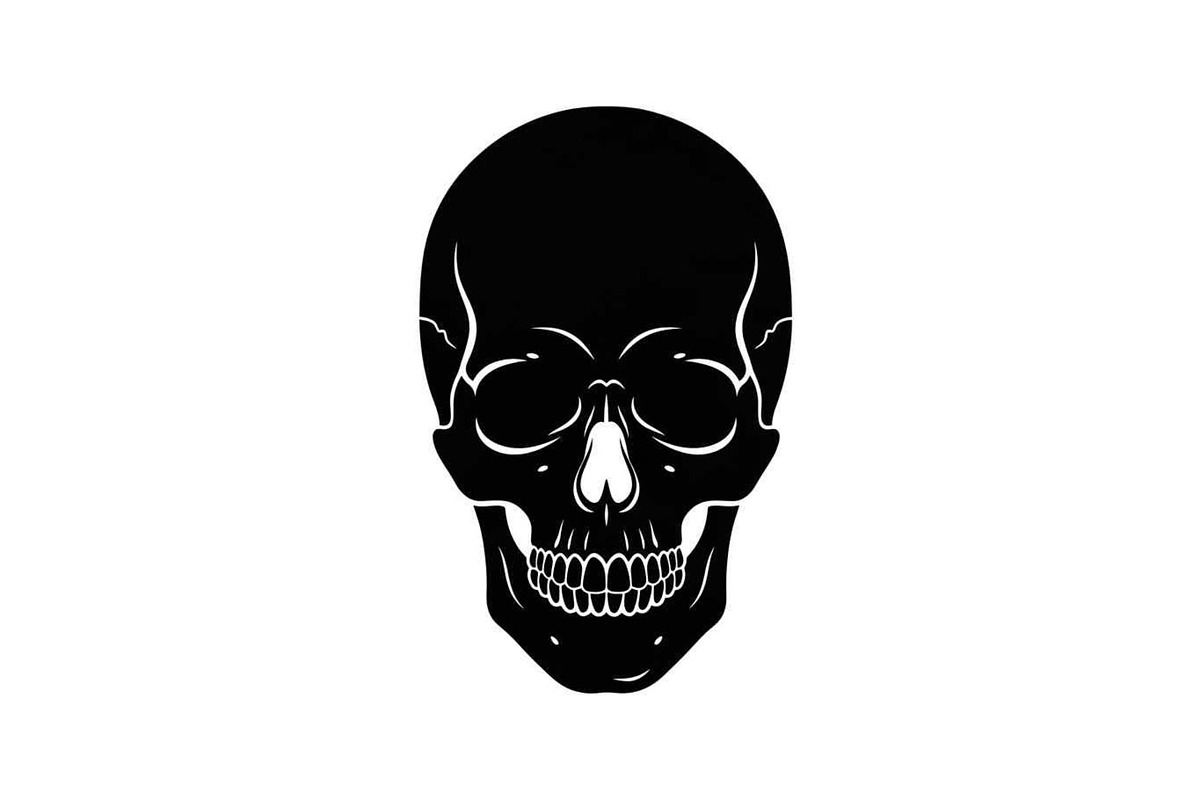 50 Skull Head Silhouette Vector Bund, an Illustration by Creativeshirt (Photo 41 of 51)