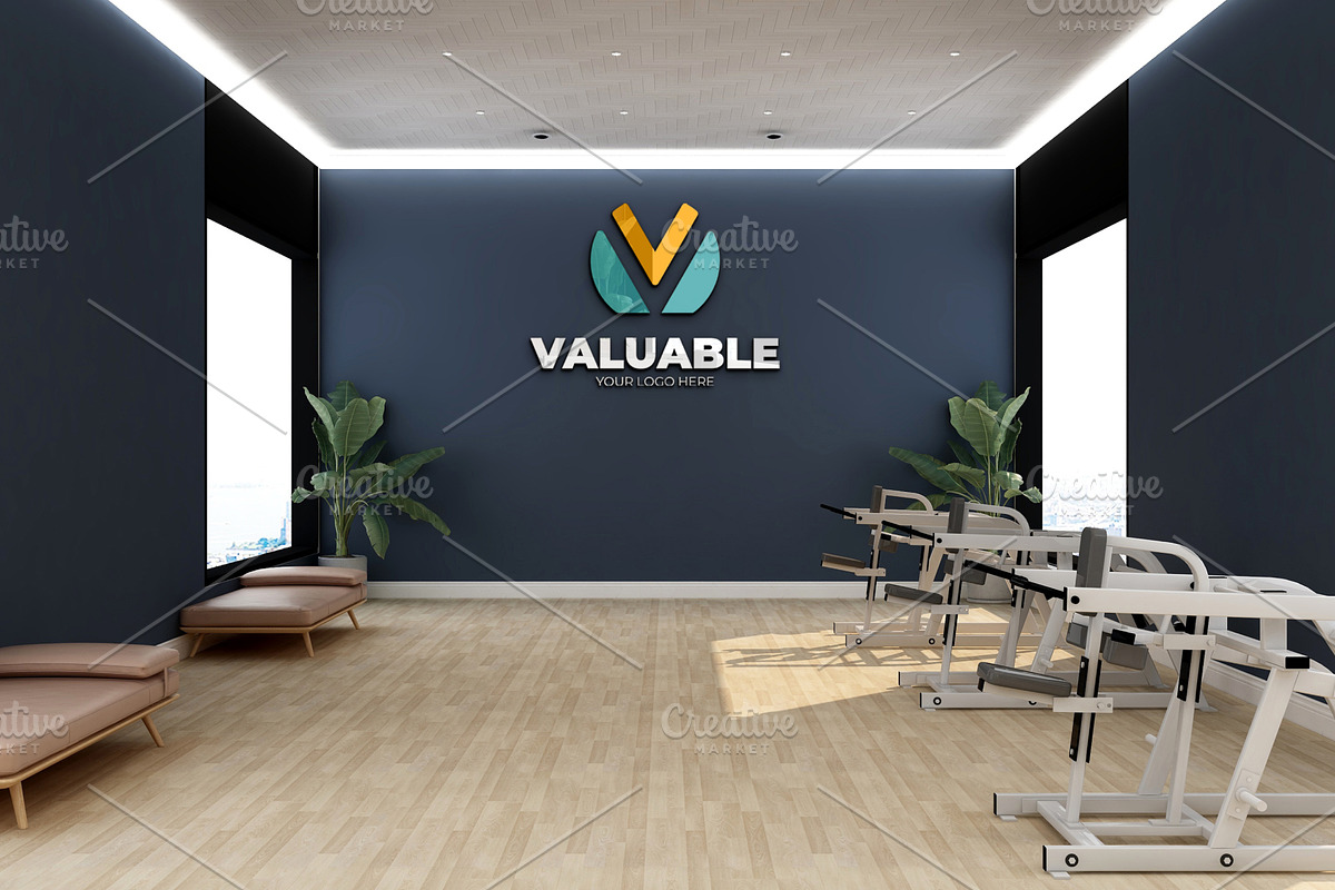 Gym Wall Logo Mockup PSD, a Product Mockup by Ayy (Photo 11 of 24)
