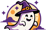 Spooky Night Cute Halloween Sticker, a Decorative Illustration by Dimas.okgo (Thumbnail 3 of 6)