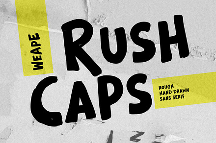 Rushcaps – Bold All Caps Marker Font