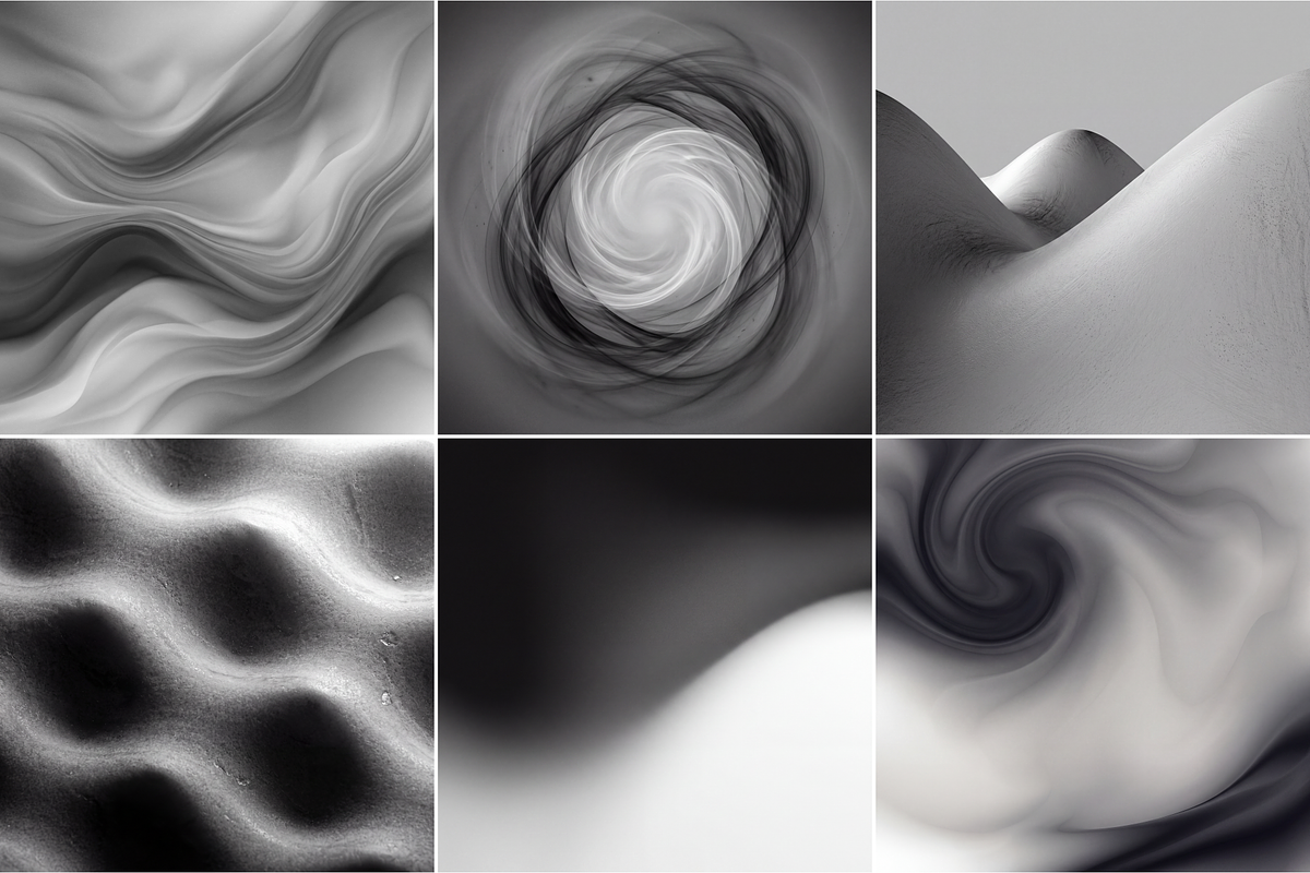 Monochrome Soft Forms, a Background Graphic by PopotLane (Photo 7 of 8)