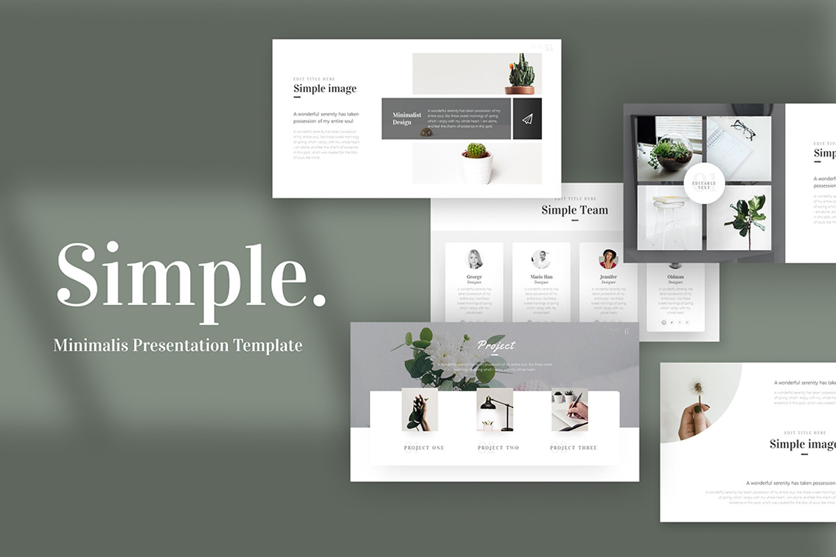 Simple Minimalist PowerPoint Template