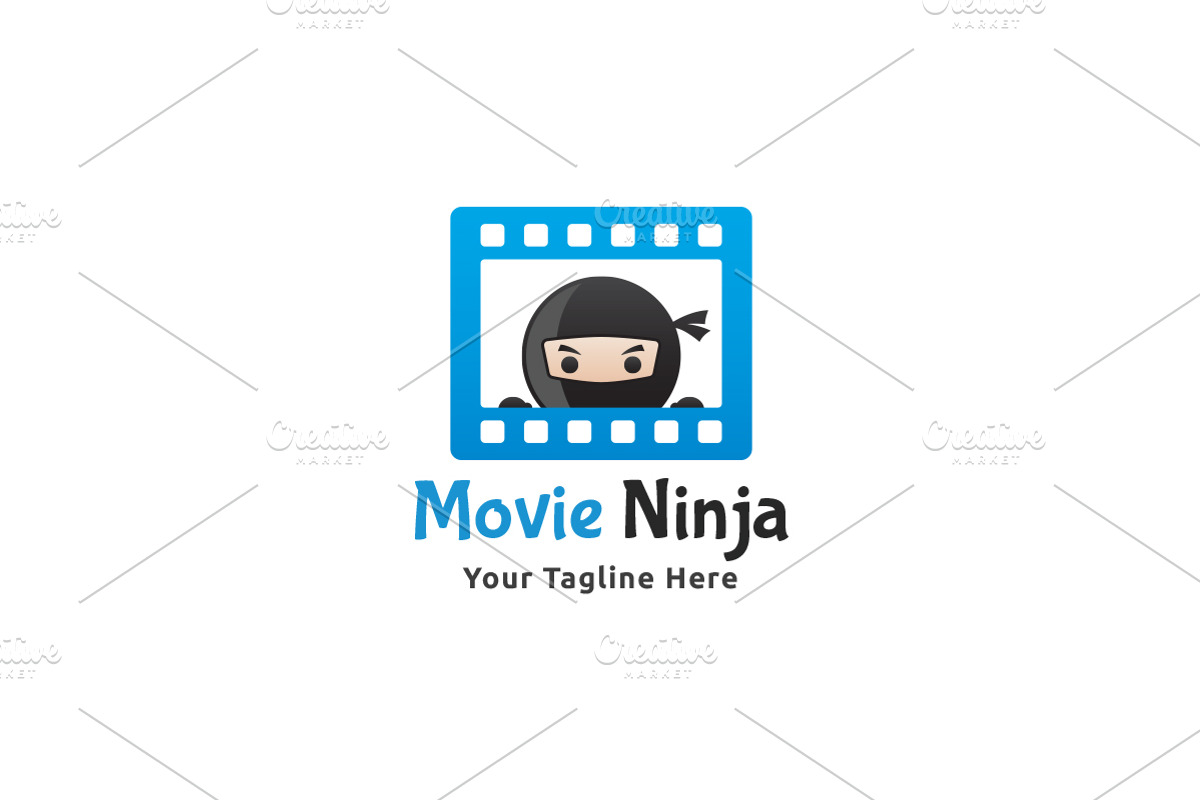 Movies Ninja Logo, a Branding & Logo Template by Martin-Jamez (Photo 1 of 3)