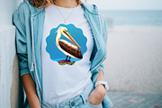 Art template, Coastal, Pelican, a Branding & Logo Template by Boho Pixel Dust (Thumbnail 6 of 10)