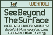 Observant and Aware font, a Sans Serif Font by weknow (Thumbnail 4 of 8)