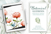 Procreate Watercolor Botanical Kit, a Brush Add-On by Wonderbox Creative (Thumbnail 1 of 8)