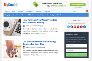 MySocial - WordPress Blog Theme