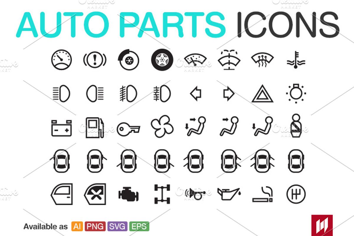 Auto Parts icons, an Icon by NAS (Photo 1 of 2)