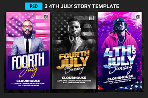 4th july Story flyer Template, a Social Media Template by Artonix
