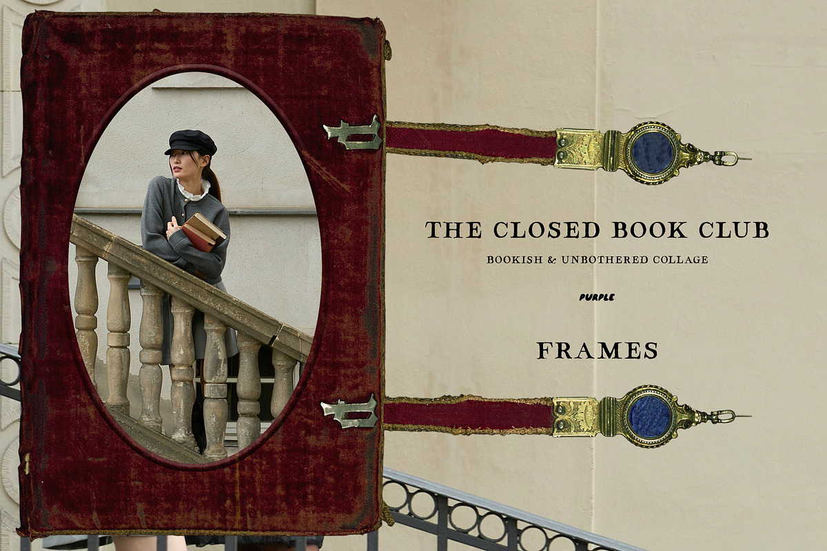 The Closed Book Club Vintage Collage, an Object Graphic by Purple (Photo 4 of 15)