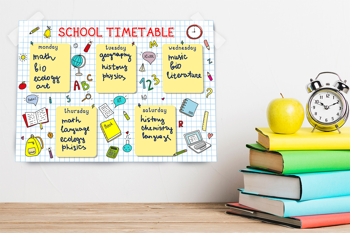 School pattern, a Pattern Graphic by BerryCaty (Photo 7 of 9)