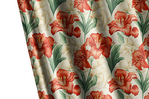 Curvy Fabric Mockup Fabric Mockup