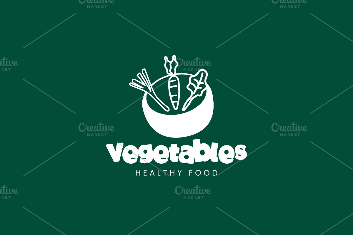 Salad icon template illustration, a Branding & Logo Template by Dyn Studio (Photo 1 of 2)