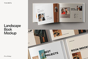 Landscape Book Mockup, a Books & Magazine Mockup by Tokobeta (Thumbnail 1 of 11)