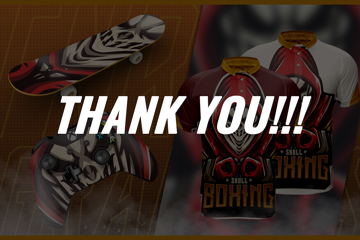Skull Boxing - ESport & Mascot Logo, a Branding & Logo Template by FNR Graphics (Photo 5 of 5)