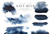 Navy Blue Watercolor Washes, a Texture Graphic by Kolorata Art (Thumbnail 3 of 5)