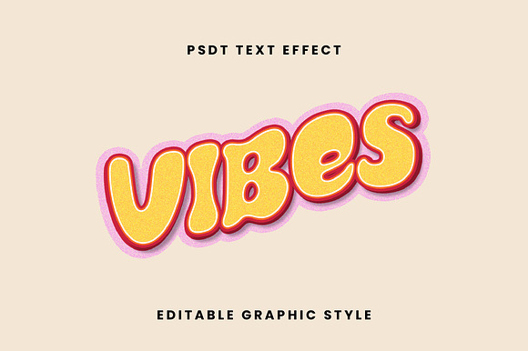 Retro Bubble Text Effect preview 3