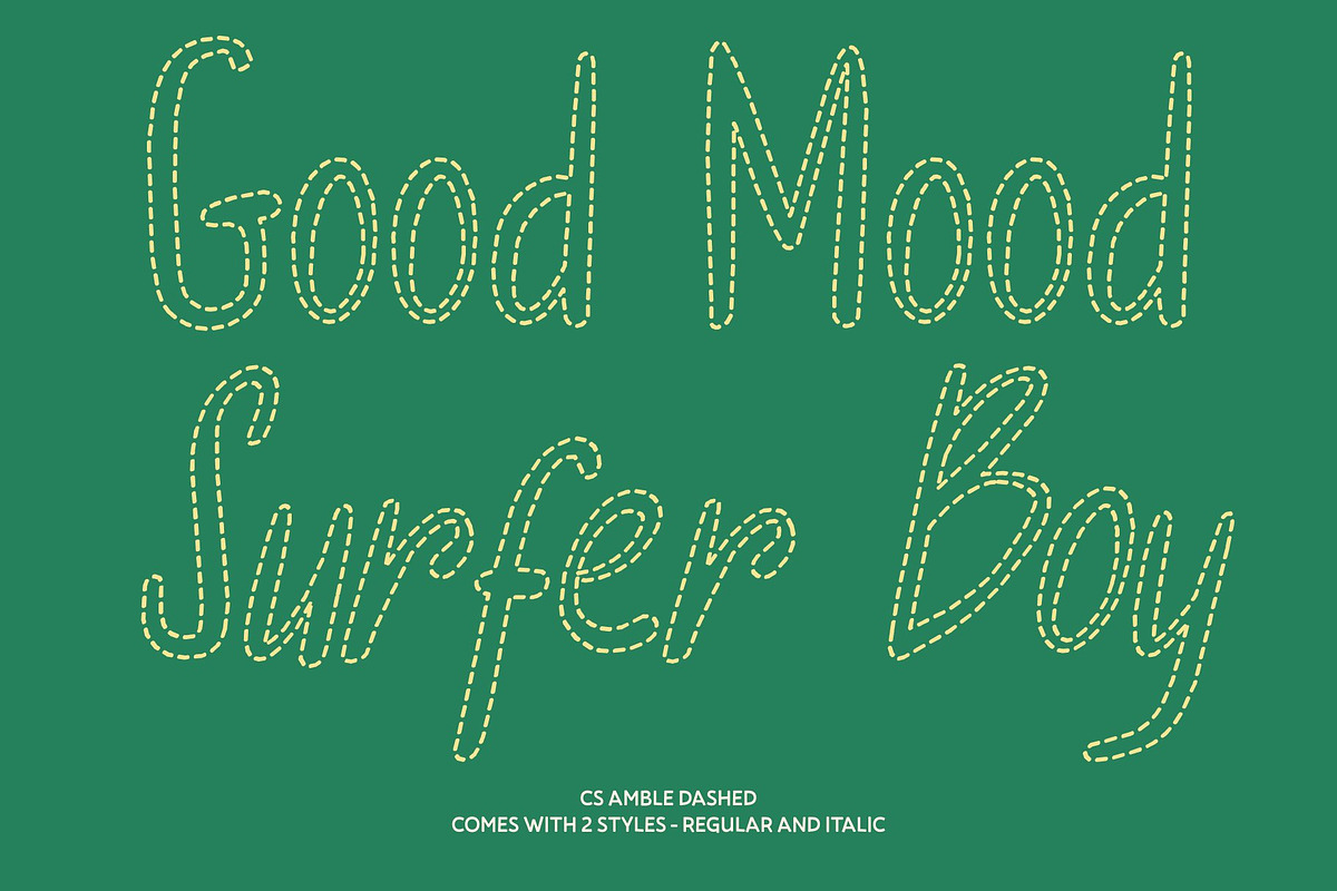 CS Amble Dashed, a Handwritten Font by Craft Supply Co. (Photo 3 of 8)