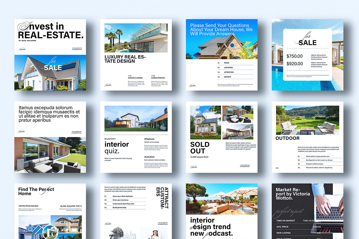Luxury Real Estate Post Template, a Social Media Template by E-Type (Photo 5 of 5)