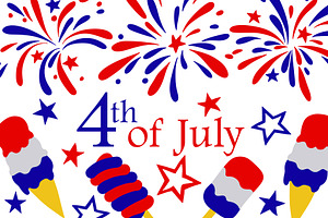 Collection for the 4th of July, a Decorative Illustration by made by Tanya