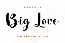 Big Love - Wedding Font
