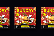 Brunch Sunday Flyer, a Flyer Template by iDoodle Studio (Thumbnail 3 of 4)