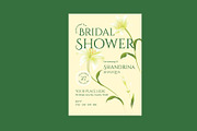 Floral Bridal Shower Invitation, a Card Template by Neermana (Thumbnail 2 of 4)
