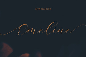 Emeline Script Font