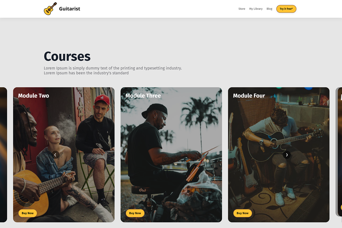 Guitarist Landing Page for Kajabi, a Landing Page Template by Dev Lab (Photo 4 of 5)